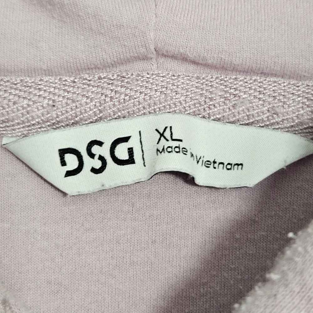 DSG Pullover Hoodie Mens XL Lavender Purple Fleece Kangaroo Pocket Sweatshirt - Picture 3 of 8